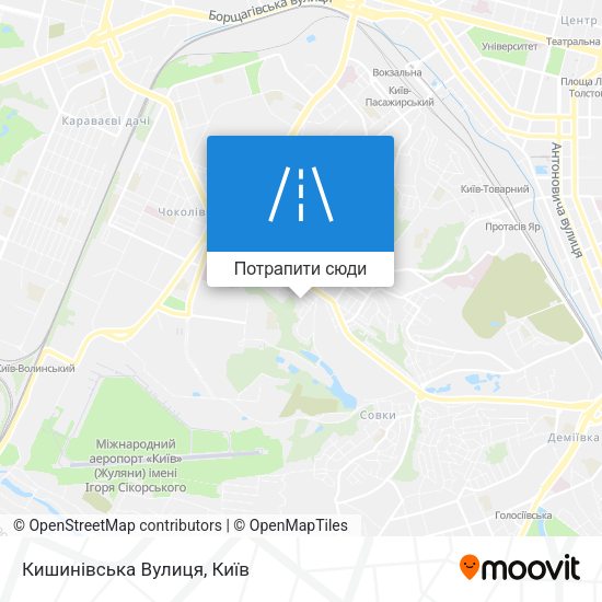 Карта Кишинівська Вулиця
