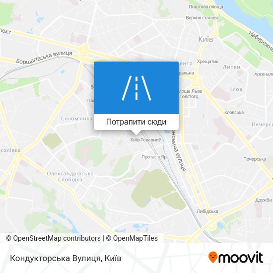 Карта Кондукторська Вулиця