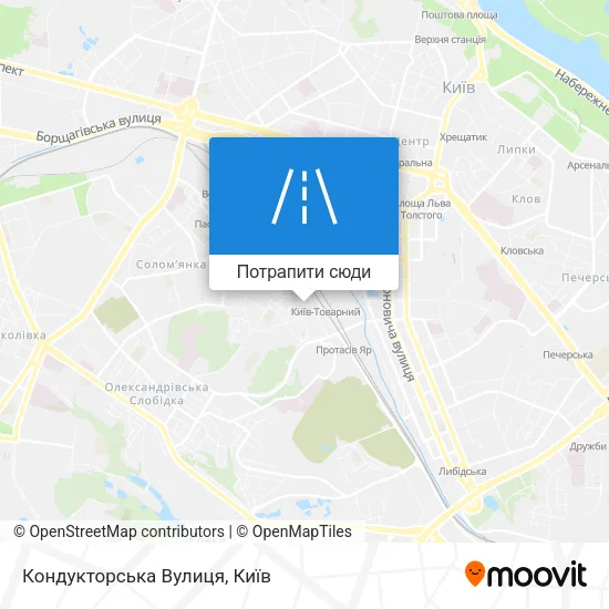Карта Кондукторська Вулиця