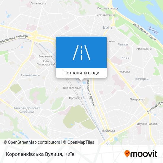 Карта Короленківська Вулиця