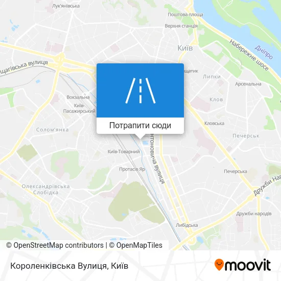 Карта Короленківська Вулиця
