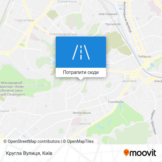 Карта Кругла Вулиця