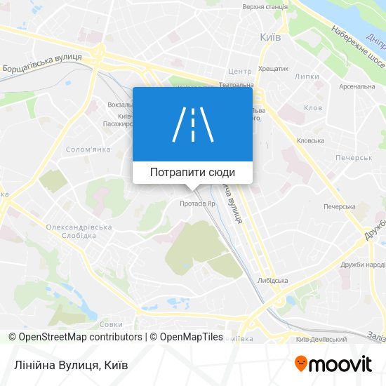 Карта Лінійна Вулиця