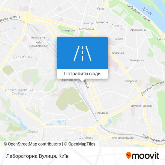 Карта Лабораторна Вулиця