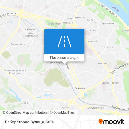 Карта Лабораторна Вулиця