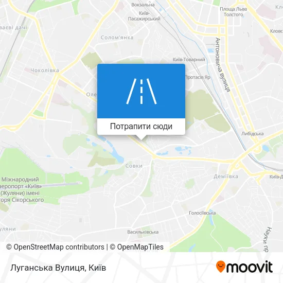 Карта Луганська Вулиця