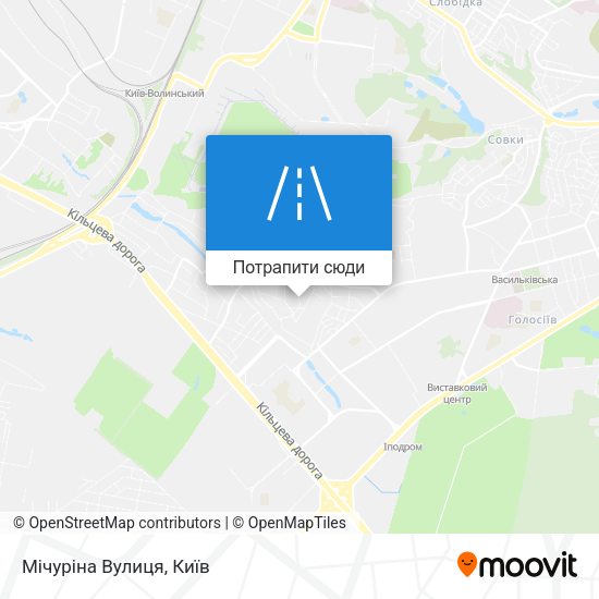 Карта Мічуріна Вулиця