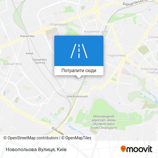Карта Новопольова Вулиця