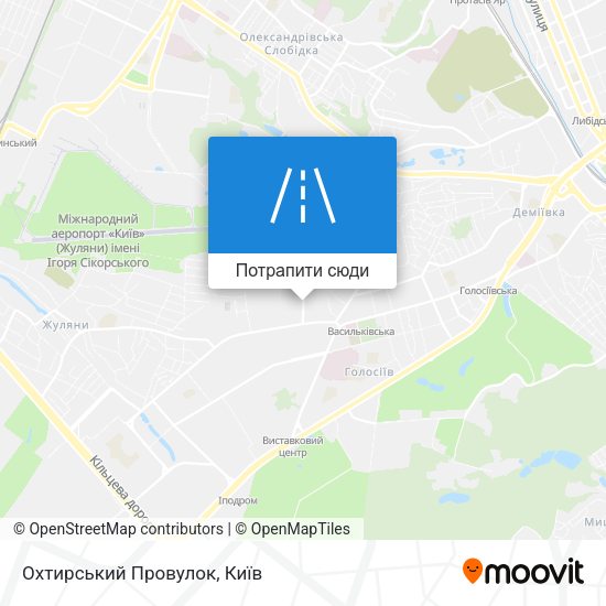 Карта Охтирський Провулок
