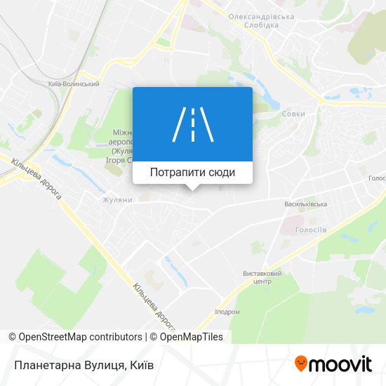 Карта Планетарна Вулиця