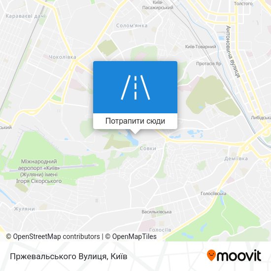 Карта Пржевальського Вулиця
