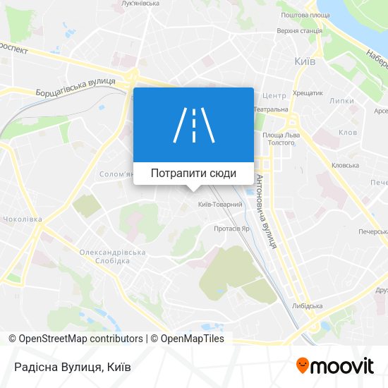 Карта Радісна Вулиця