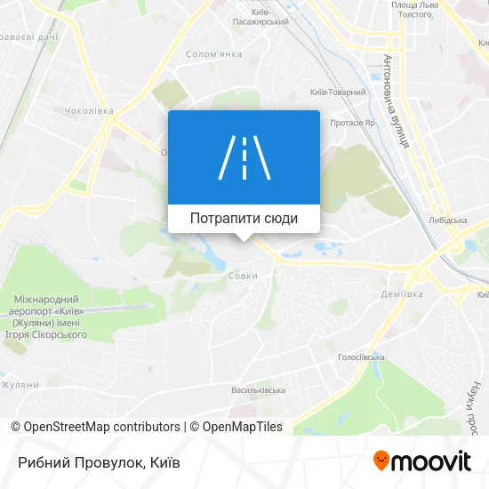 Карта Рибний Провулок