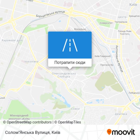Карта Солом’Янська Вулиця