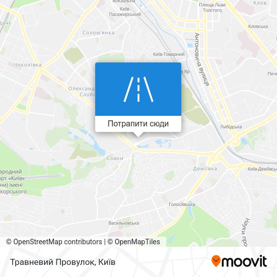 Карта Травневий Провулок