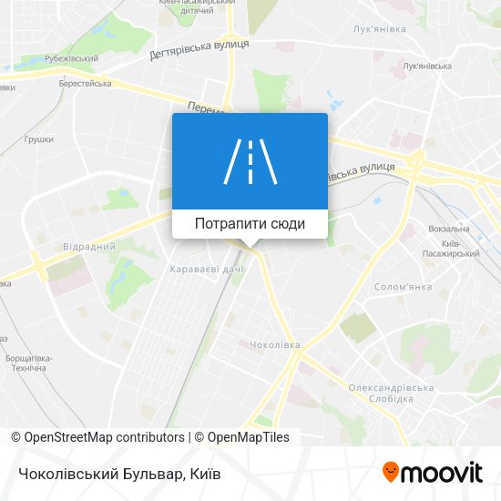 Карта Чоколівський Бульвар