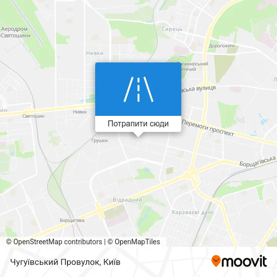 Карта Чугуївський Провулок