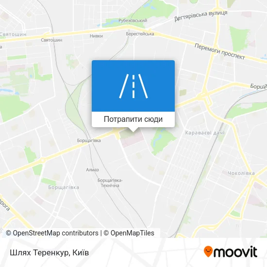 Карта Шлях Теренкур