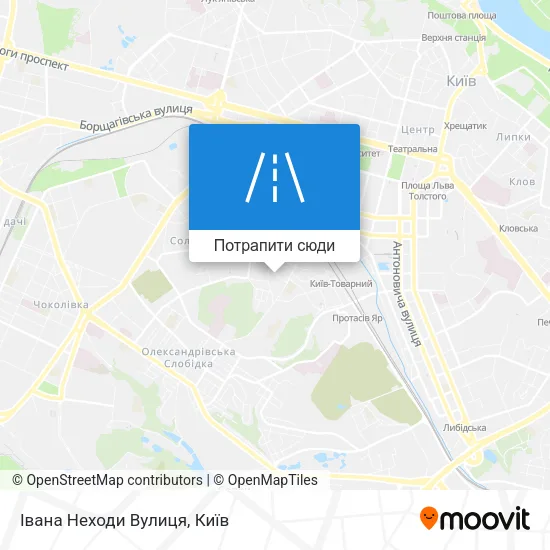 Карта Івана Неходи Вулиця