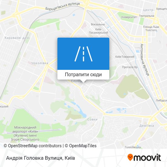 Карта Андрія Головка Вулиця