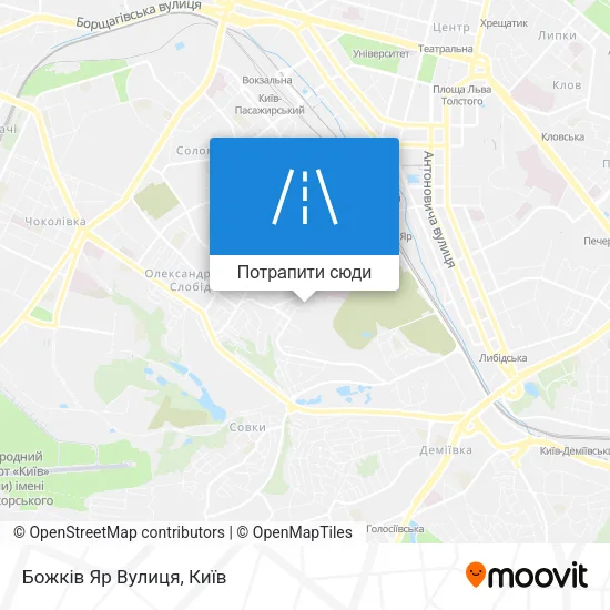 Карта Божків Яр Вулиця