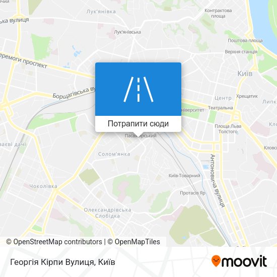 Карта Георгія Кірпи Вулиця