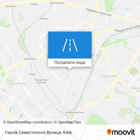 Карта Героїв Севастополя Вулиця