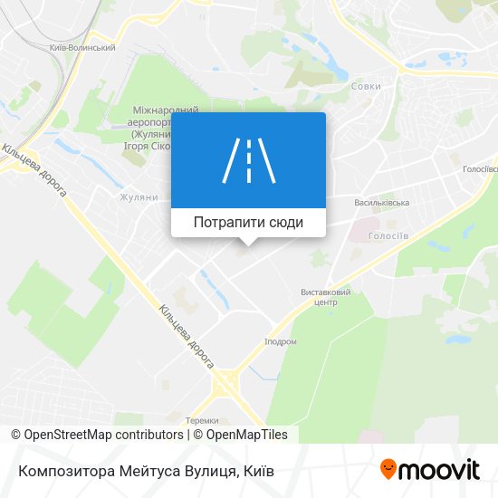 Карта Композитора Мейтуса Вулиця