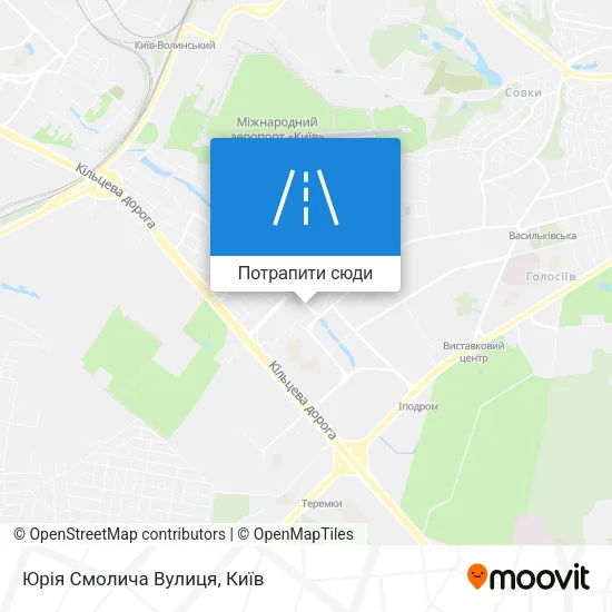 Карта Юрія Смолича Вулиця