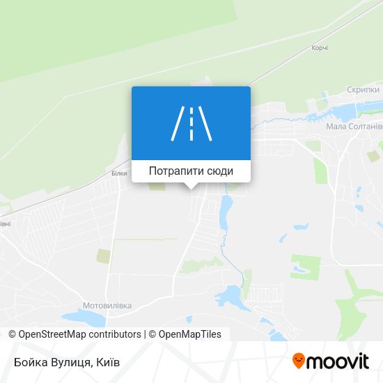 Карта Бойка Вулиця