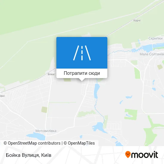 Карта Бойка Вулиця