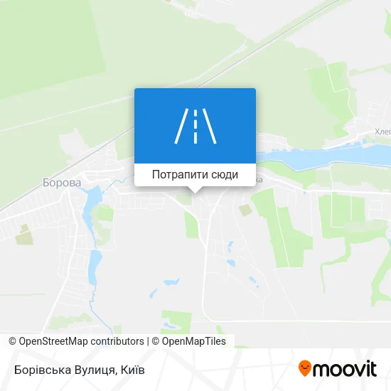 Карта Борівська Вулиця