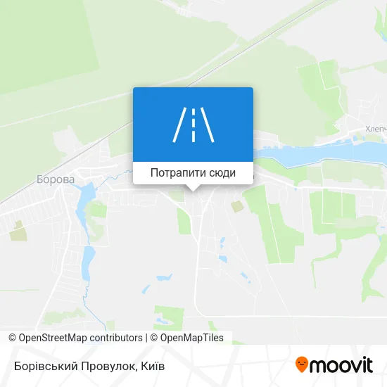 Карта Борівський Провулок