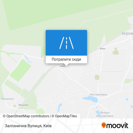 Карта Залізнична Вулиця
