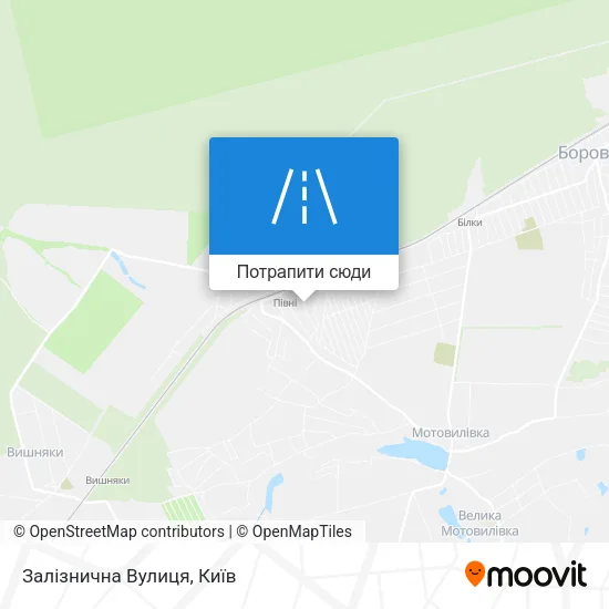 Карта Залізнична Вулиця