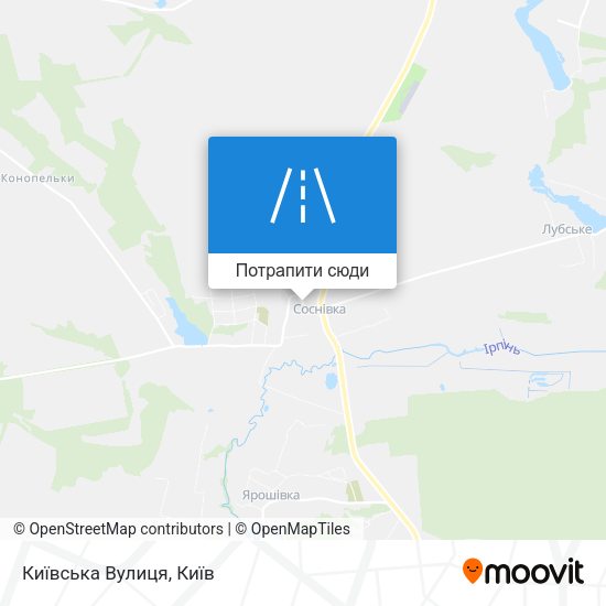 Карта Київська Вулиця