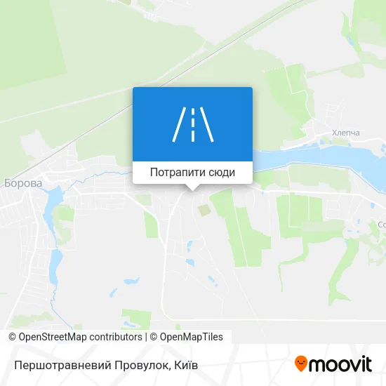 Карта Першотравневий Провулок