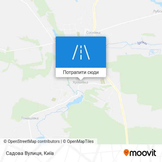 Карта Садова Вулиця