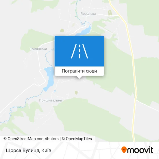 Карта Щорса Вулиця