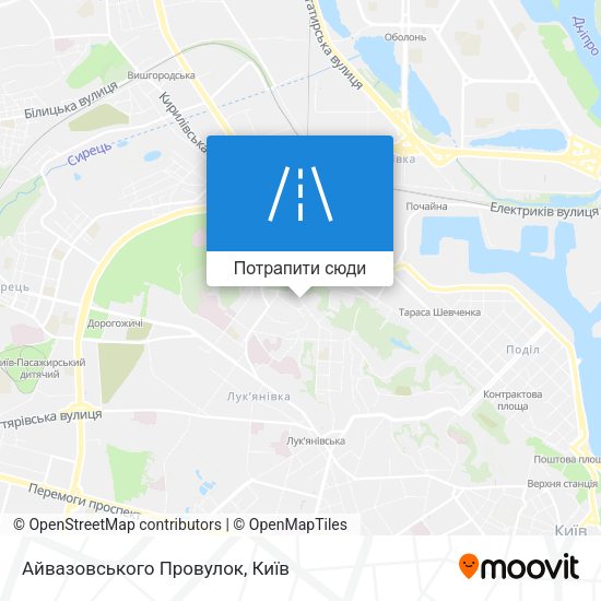 Карта Айвазовського Провулок
