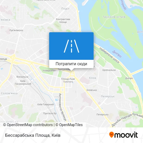 Карта Бессарабська Площа