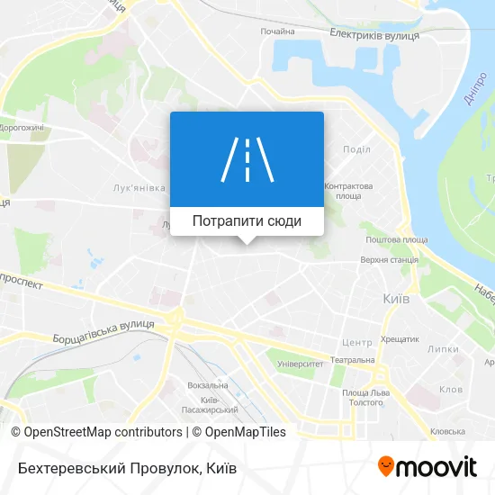 Карта Бехтеревський Провулок