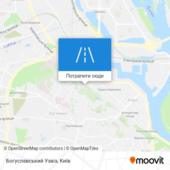 Карта Богуславський Узвіз