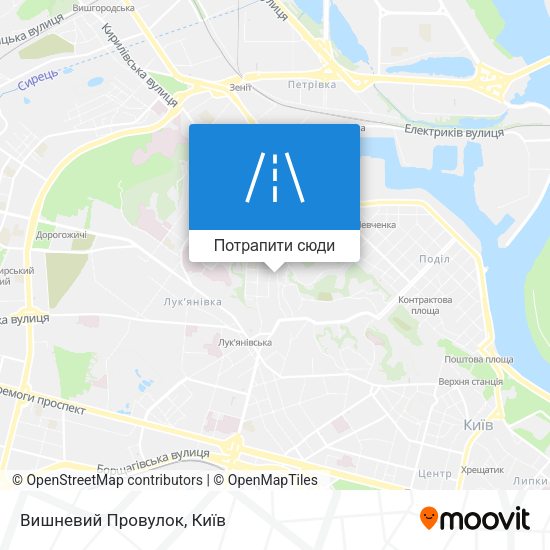 Карта Вишневий Провулок