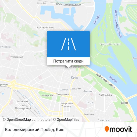 Карта Володимирський Проїзд