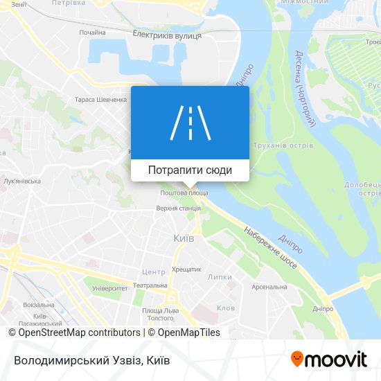 Карта Володимирський Узвіз