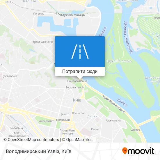 Карта Володимирський Узвіз