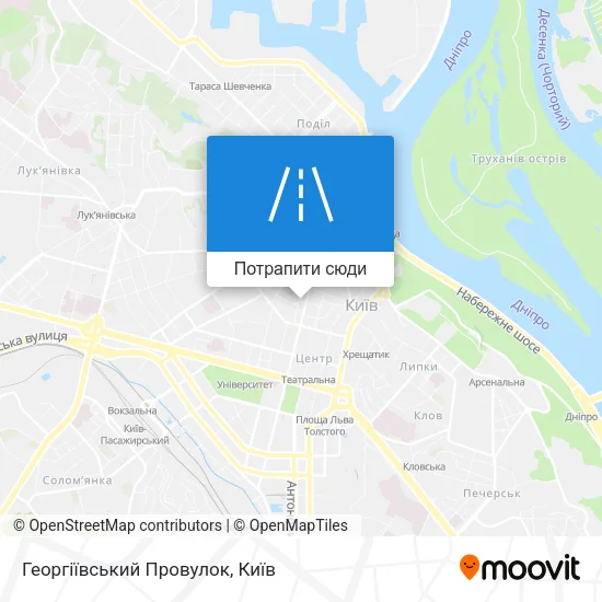 Карта Георгіївський Провулок