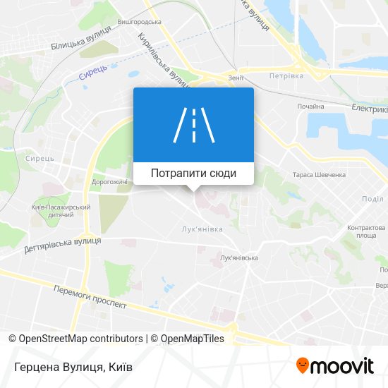 Карта Герцена Вулиця