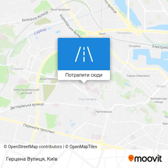 Карта Герцена Вулиця